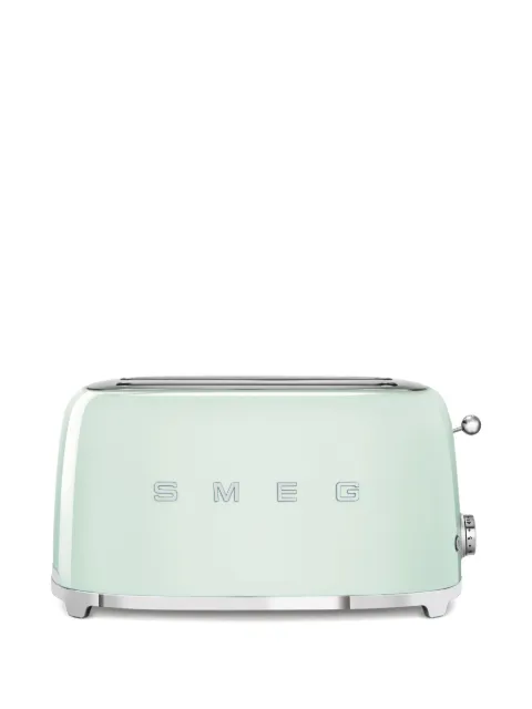 Smeg chrome-tone hardware Plissé two-toaster