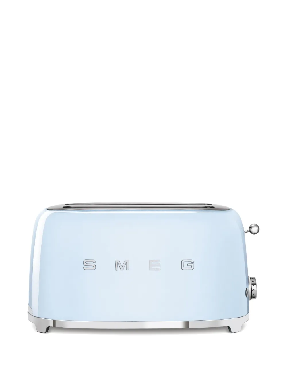 Smeg ball lever Plissé two-toaster | Blue | Image 1