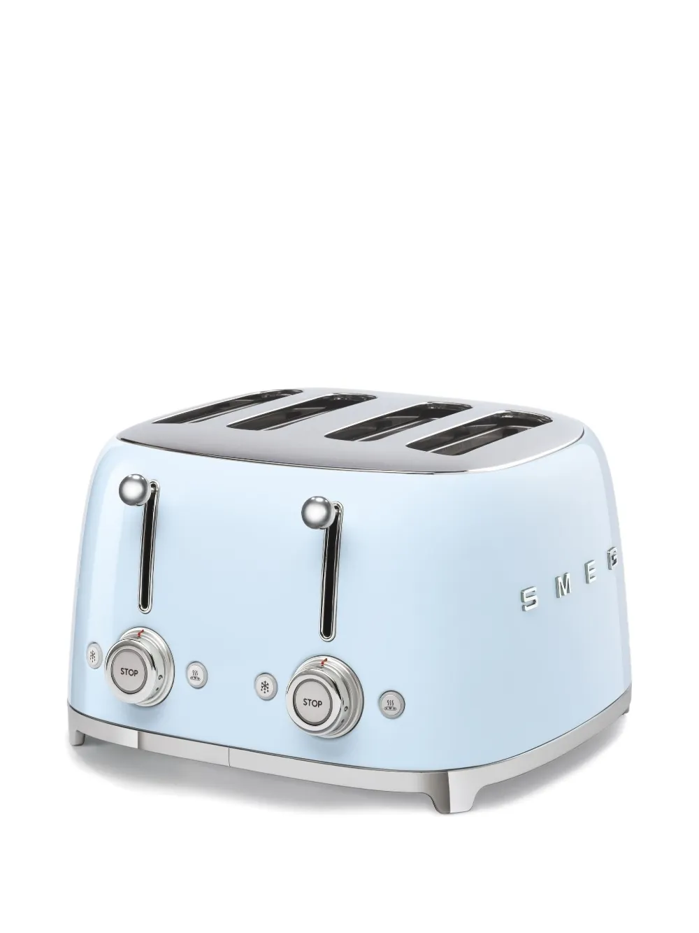 Smeg stop button Plissé four-toaster - Blu