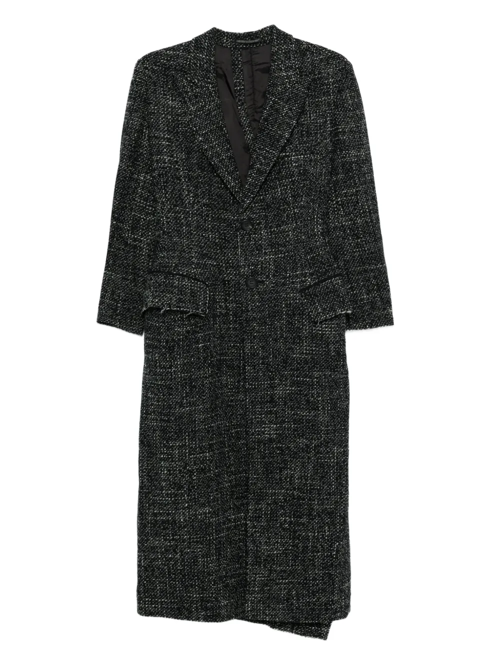 Yohji Yamamoto tweed coat | Black | Image 1