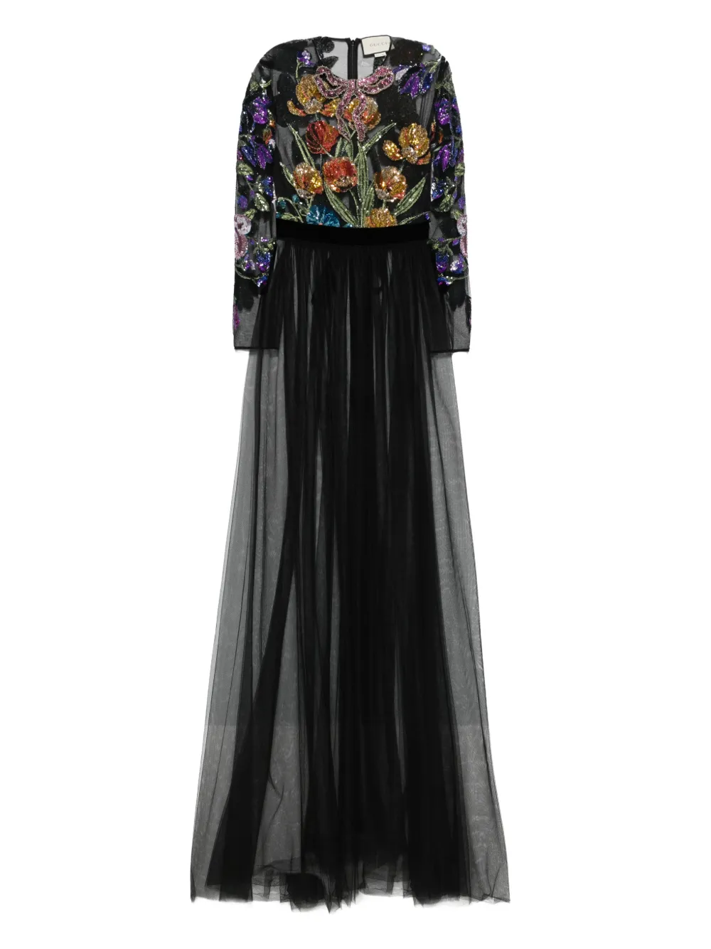 Gucci Pre-Owned Abito a fiori anni 2020 - Nero