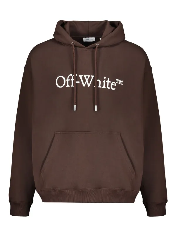 Off-White ロゴ パーカー | ブラウン | FARFETCH JP