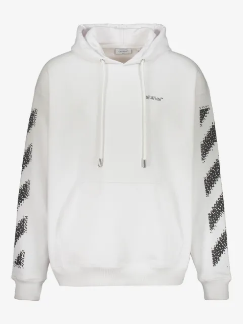 Off-White The Pixel Diagonal Skate logo hoodie