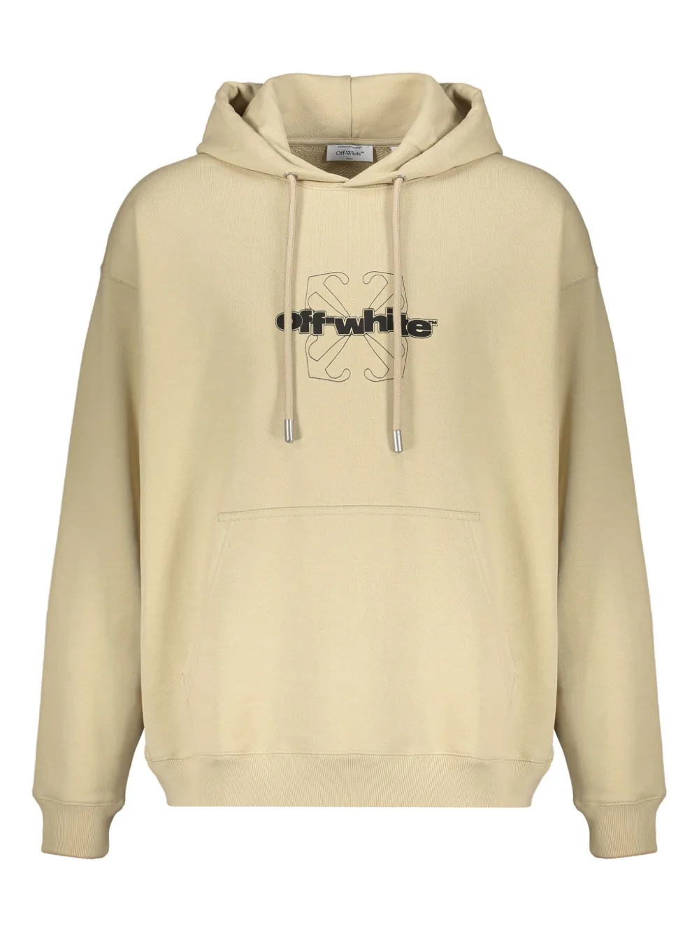 Off-White front-pocket hoodie - ニュートラル