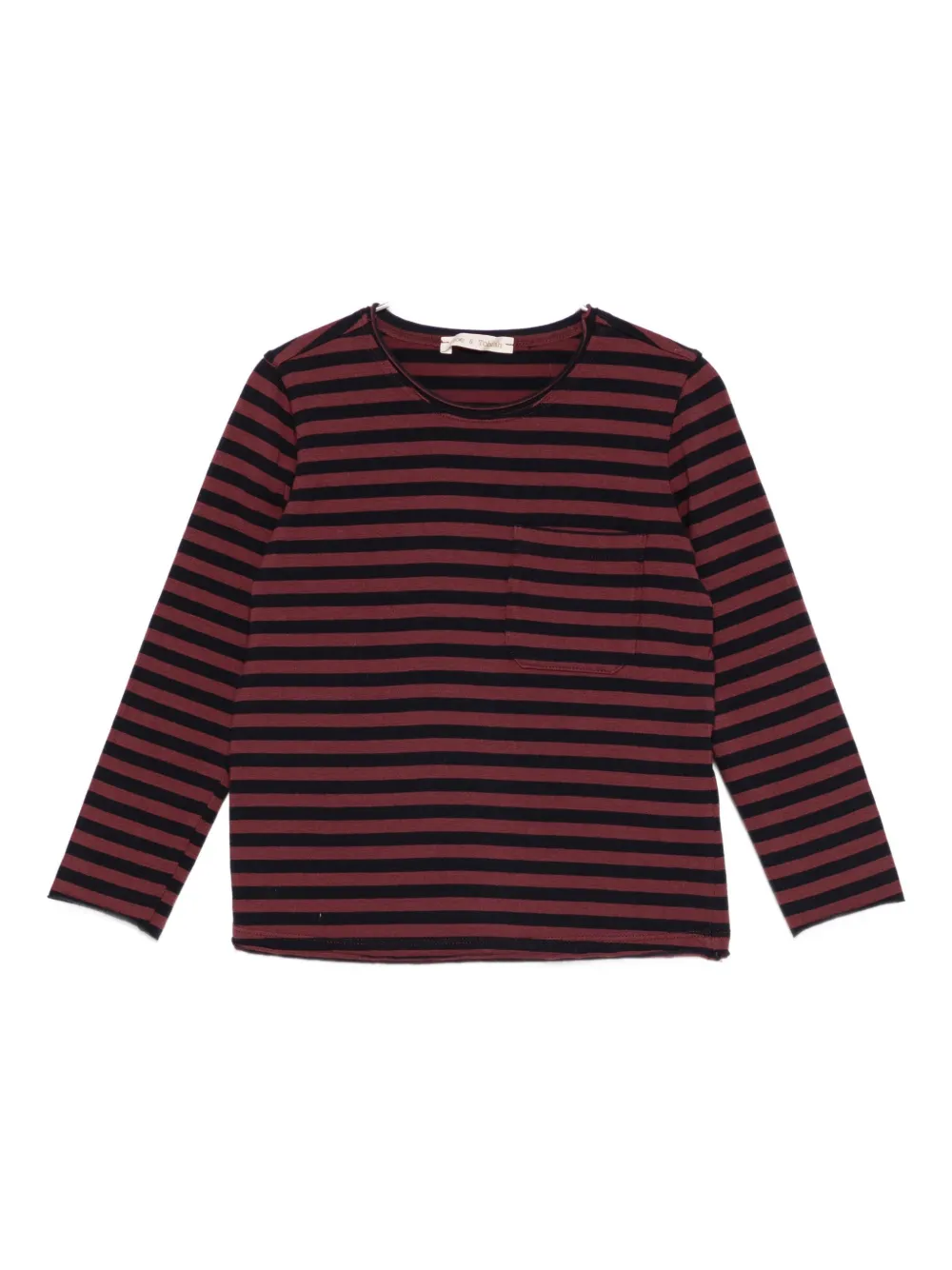Zhoe & Tobiah Striped Pocket T-shirt In Multi