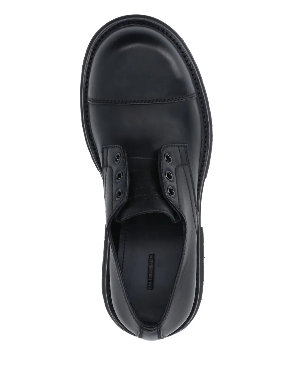 Balenciaga Truck Derby Shoes In Animal Print