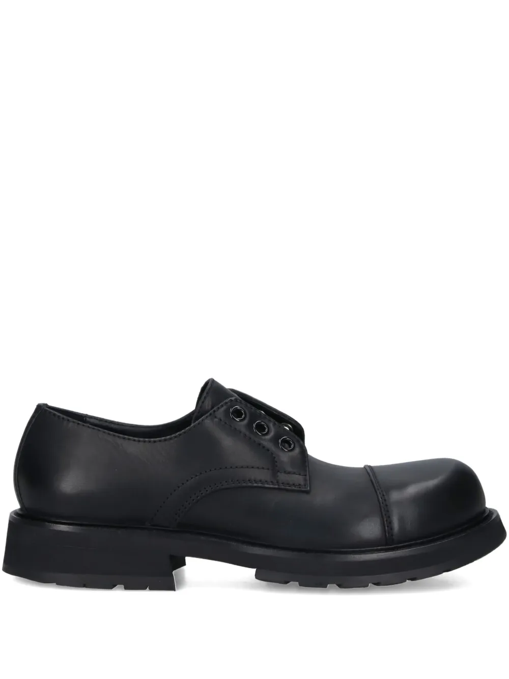 Balenciaga Truck Derby Shoes In Animal Print