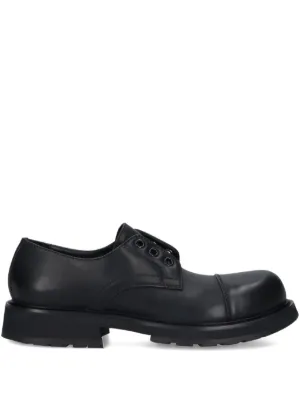 Prada モノリス レースアップ シューズ | ブラック | FARFETCH JP
