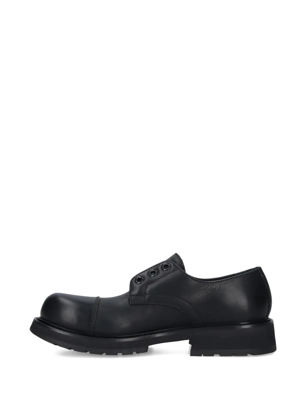 Balenciaga Truck Derby Shoes In Animal Print