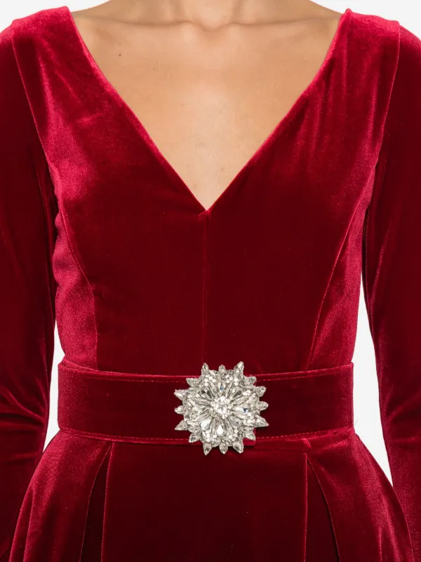 red chiara boni dress *VIRTUAL TRUNK SHOW* Chiara Boni La Petite Robe Ethane Long ZP Gown