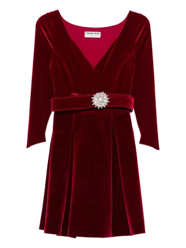 chiara boni la petite robe red dress CHIARA BONI La Petite Robe Petera Dress | Red
