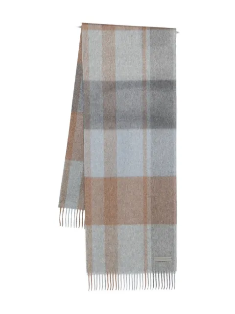 Zegna fringed-detail scarf
