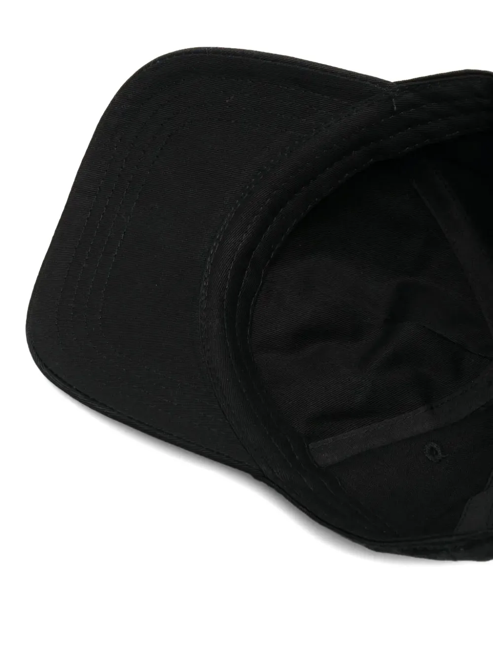 Drôle De Monsieur embroidered panel cap hat - Zwart