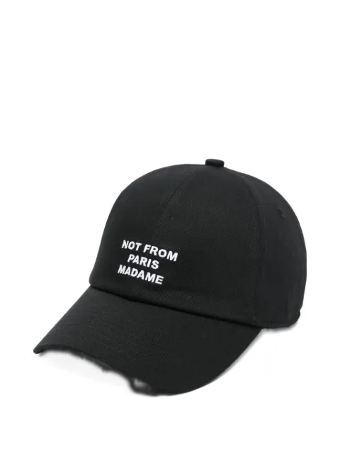 Drôle De Monsieur embroidered panel cap hat