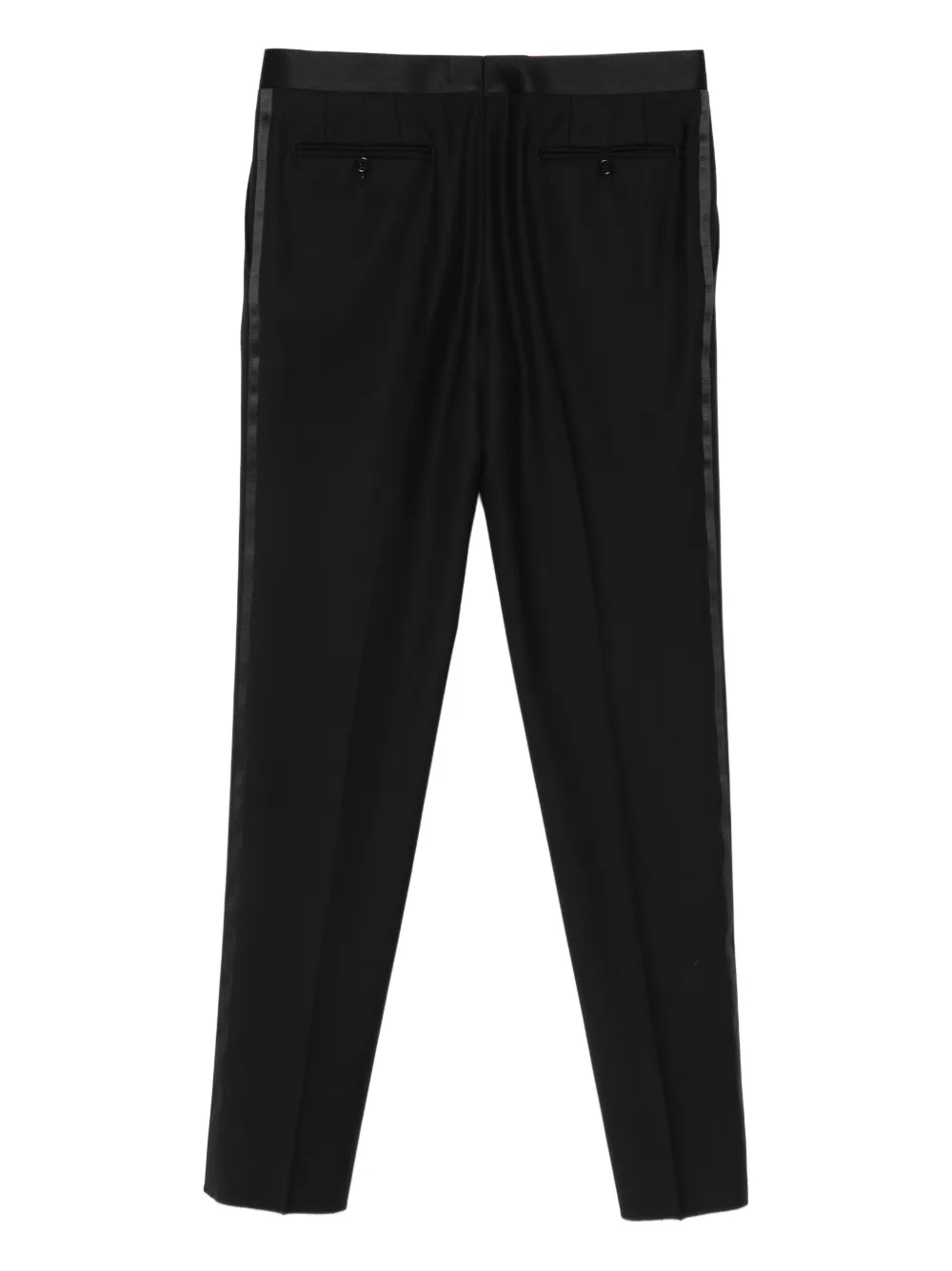 Canali trim-detail trousers - Zwart