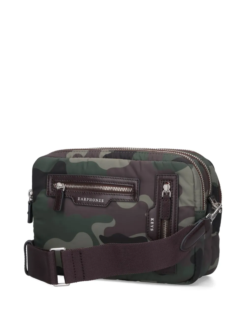 Anya Hindmarch Camouflage Zip Pouch In Green