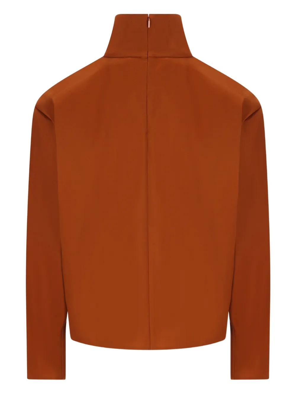 Saint Laurent Structured Shoulder Sweater Sweaters And Cardigans Orange In Brown