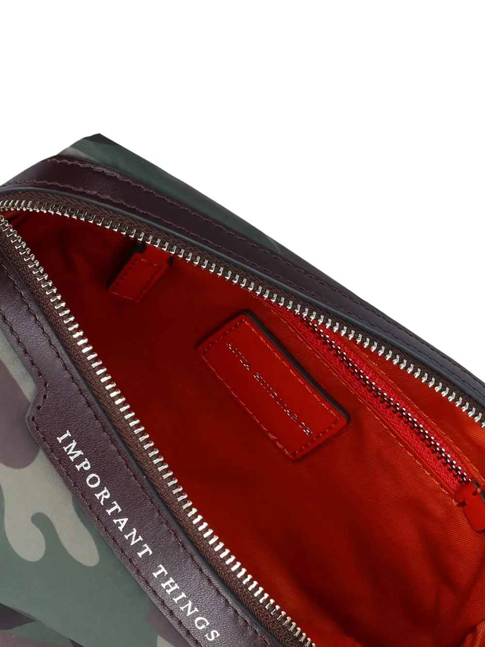 Anya Hindmarch Camouflage Zip Clutch Bag In Green