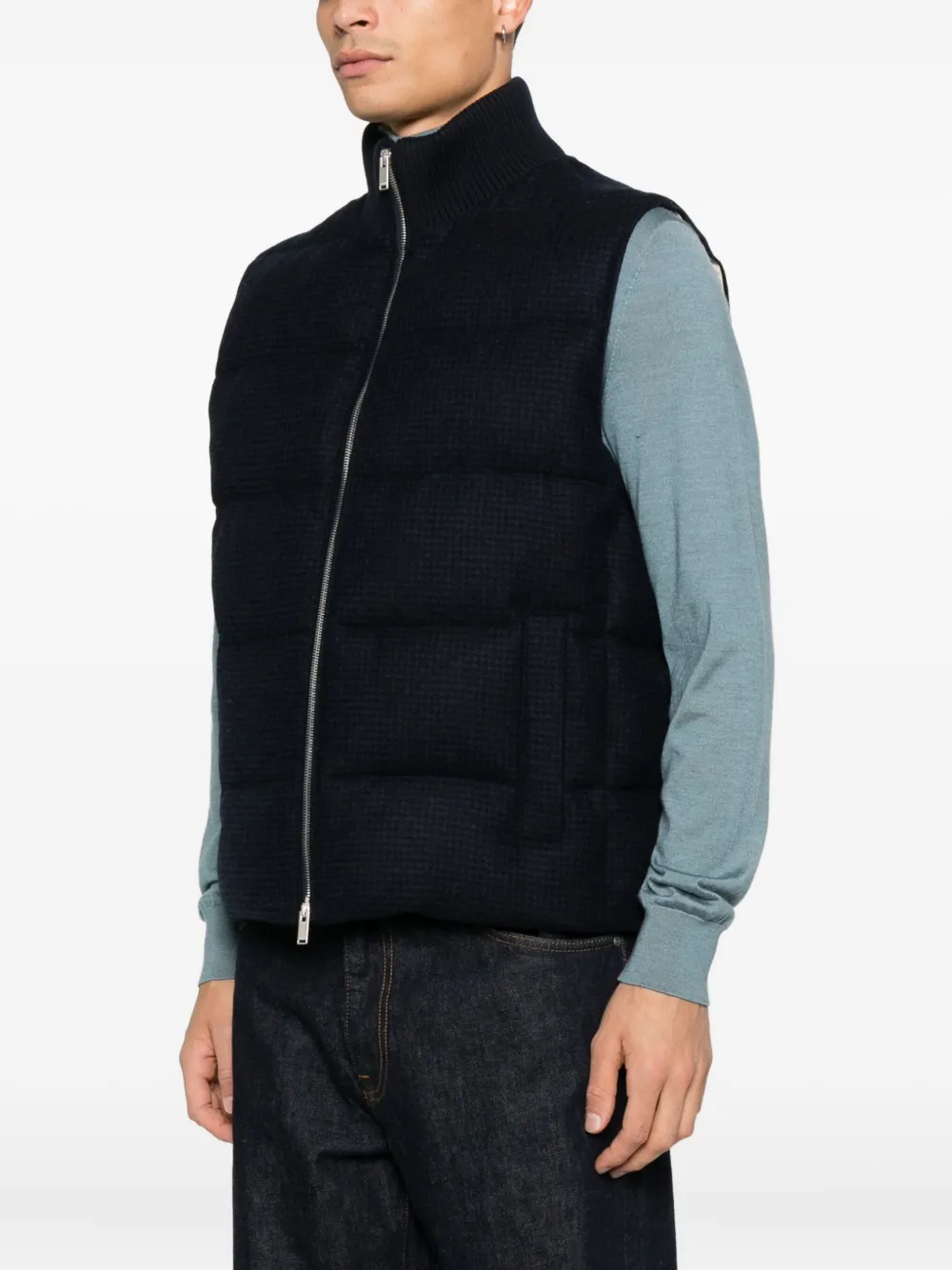 Lardini Bodywarmer met rits Zwart