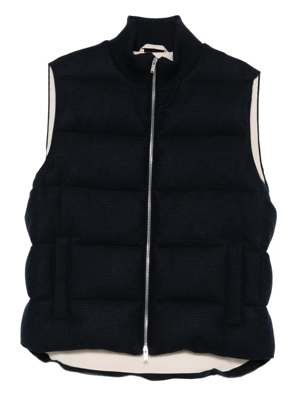 Lardini zip-up padded gilet | Black | Image 1