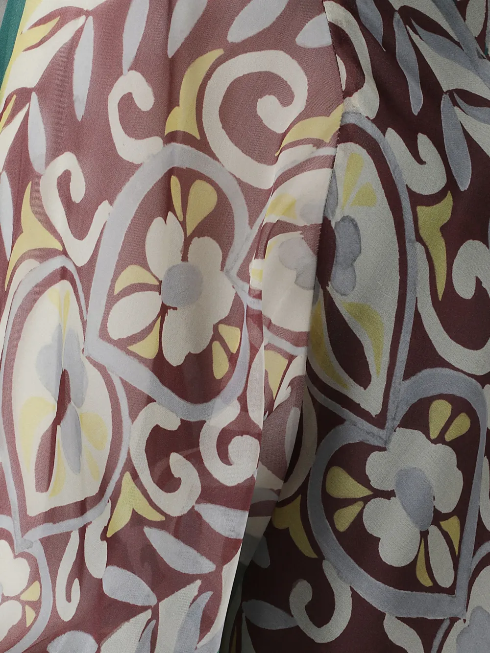 ETRO Zijden jurk met paisley-print Groen