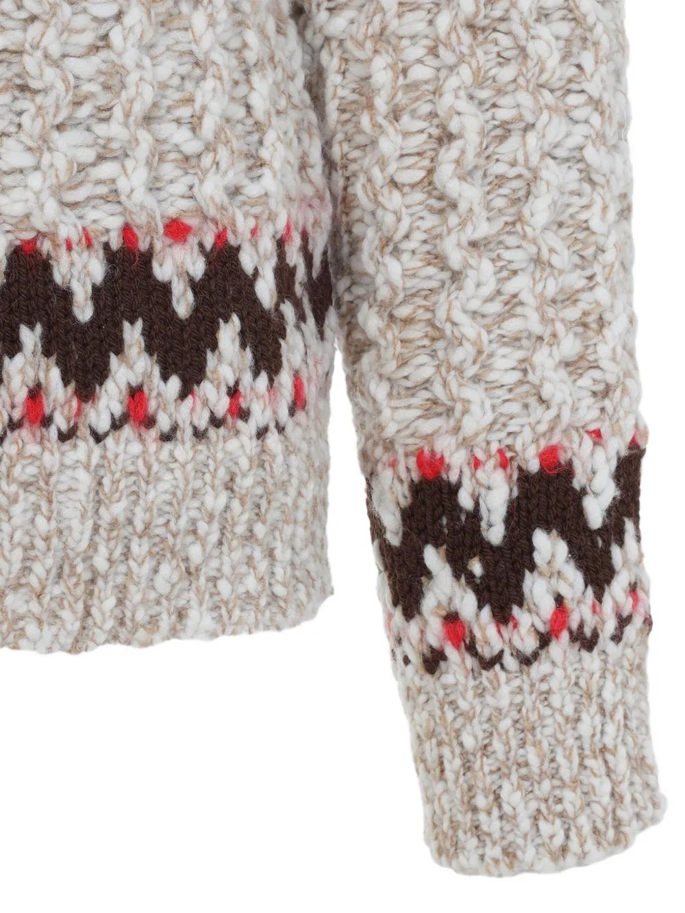 Moncler Grenoble Trui met patroon Beige