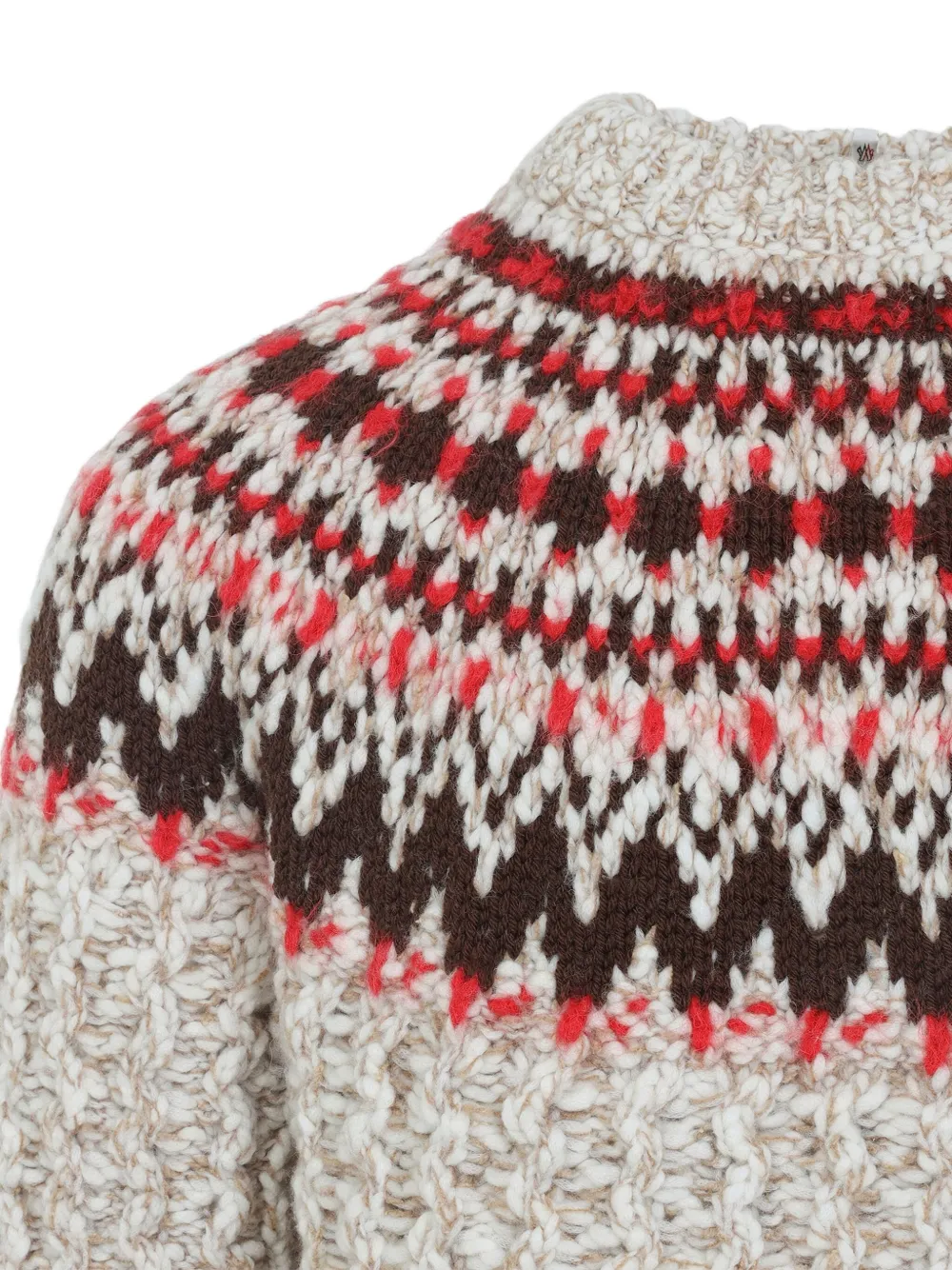 Moncler Grenoble Trui met patroon Beige