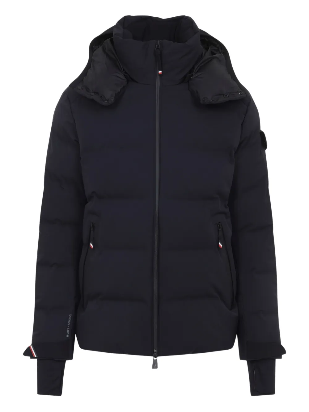 Moncler Grenoble chamarra para nieve capitonada con capucha | negro | Image 1