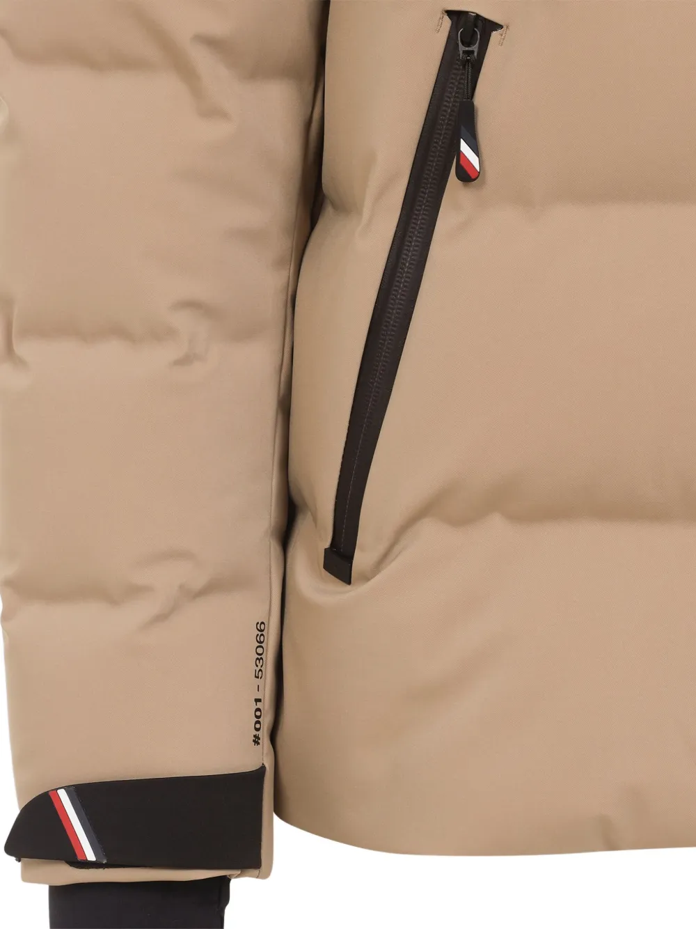 Moncler Grenoble Donsjack met capuchon Beige