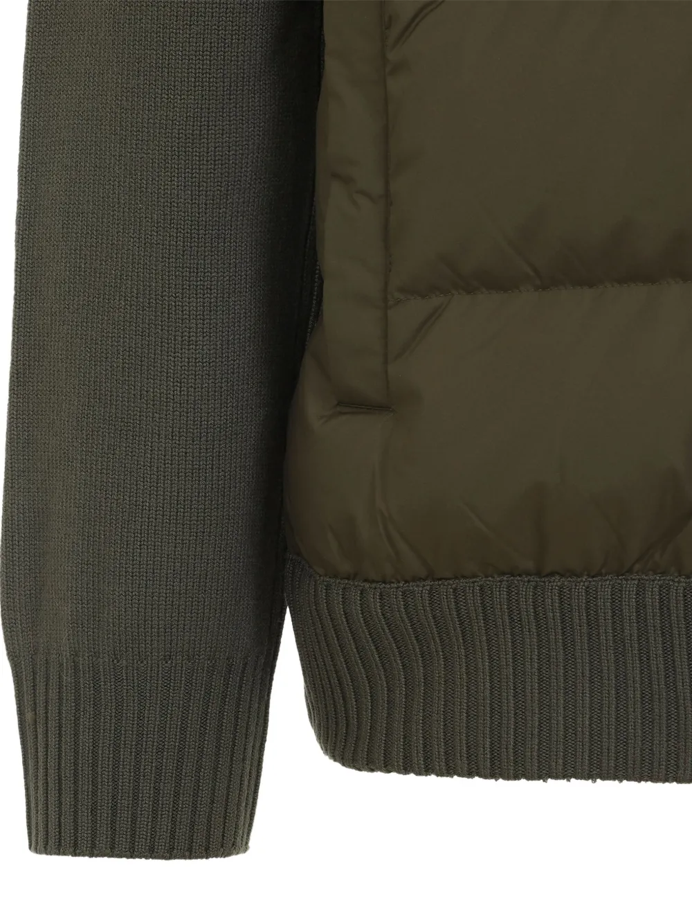 Moncler Gewatteerd jack met rits Groen