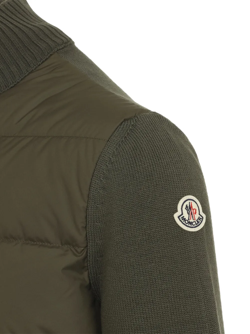 Moncler Gewatteerd jack met rits Groen