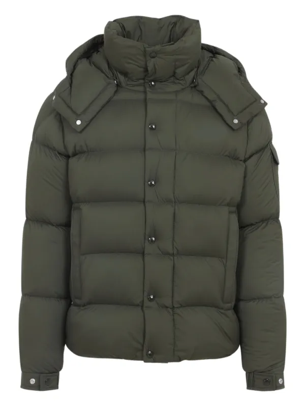 Moncler Jaqueta Com Capuz e Botões | Verde | FARFETCH BR