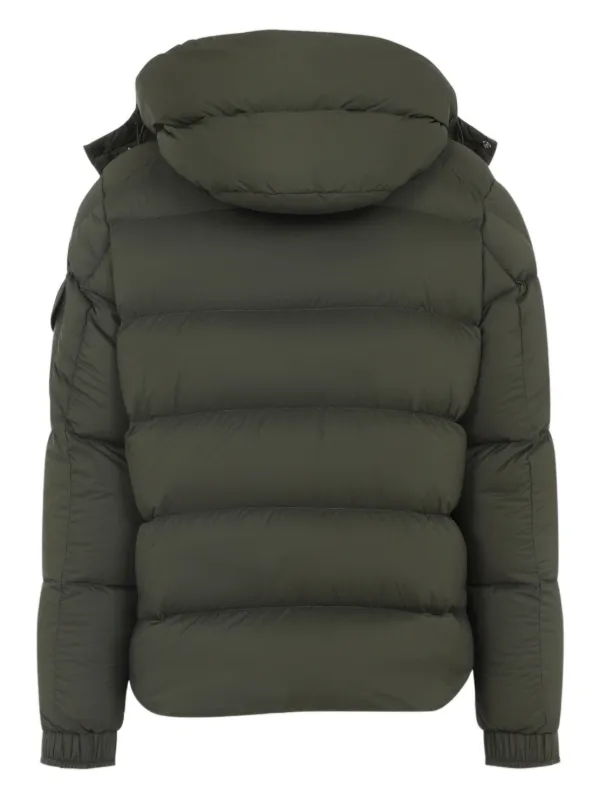 Moncler Button Hooded Jacket | Green | FARFETCH JO