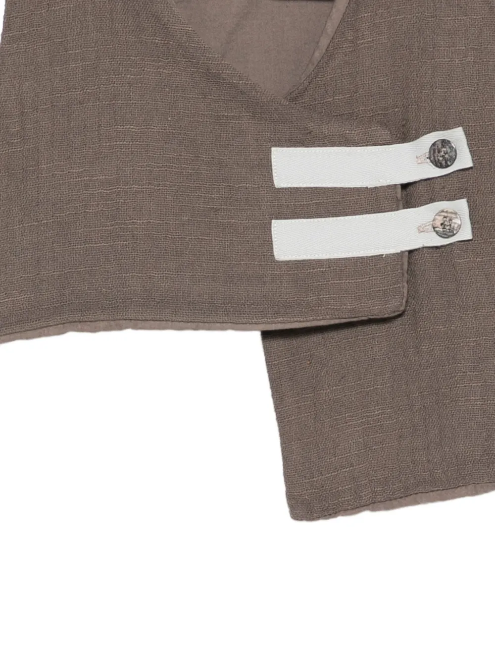 minimù Vest met knoopdetail Bruin