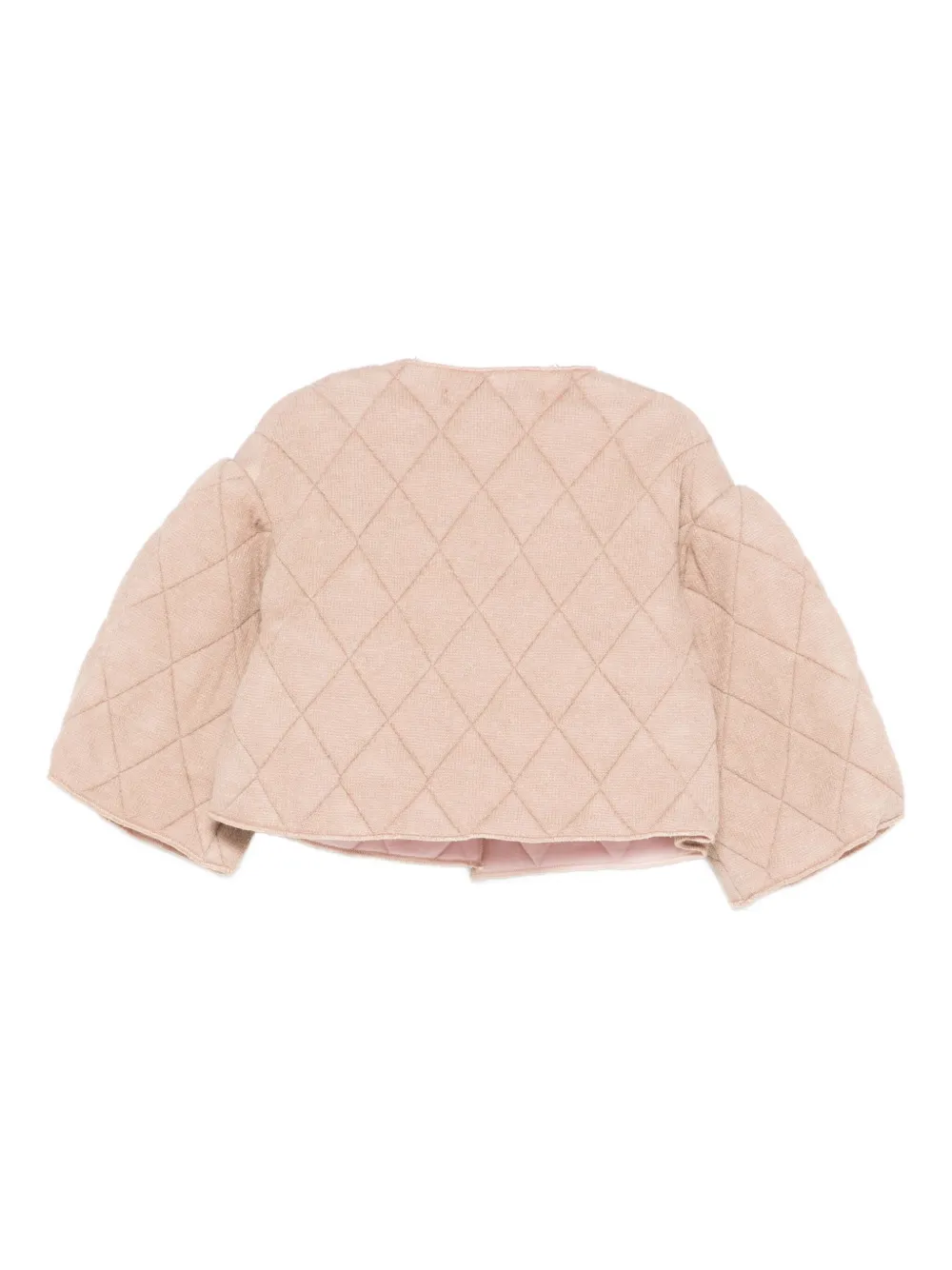 Minimu' Quilted Button Jacket In Brown