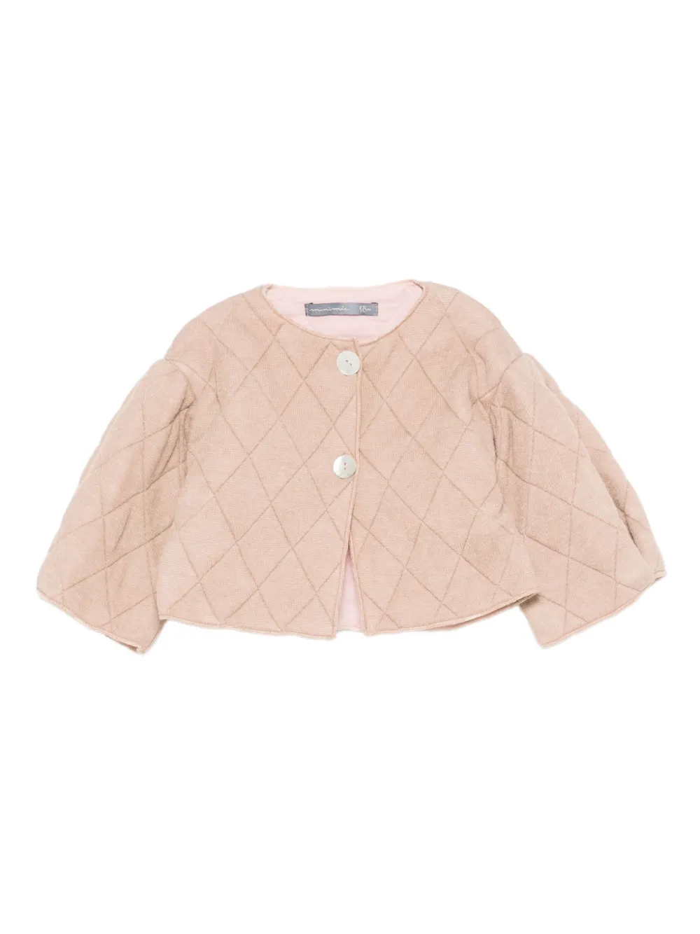minimù quilted button jacket | Pink | Image 1