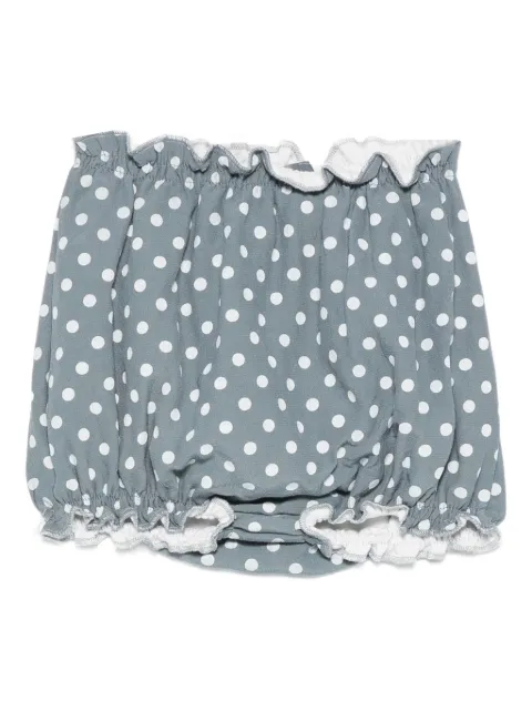 minimù polka-dot ruffled shorts
