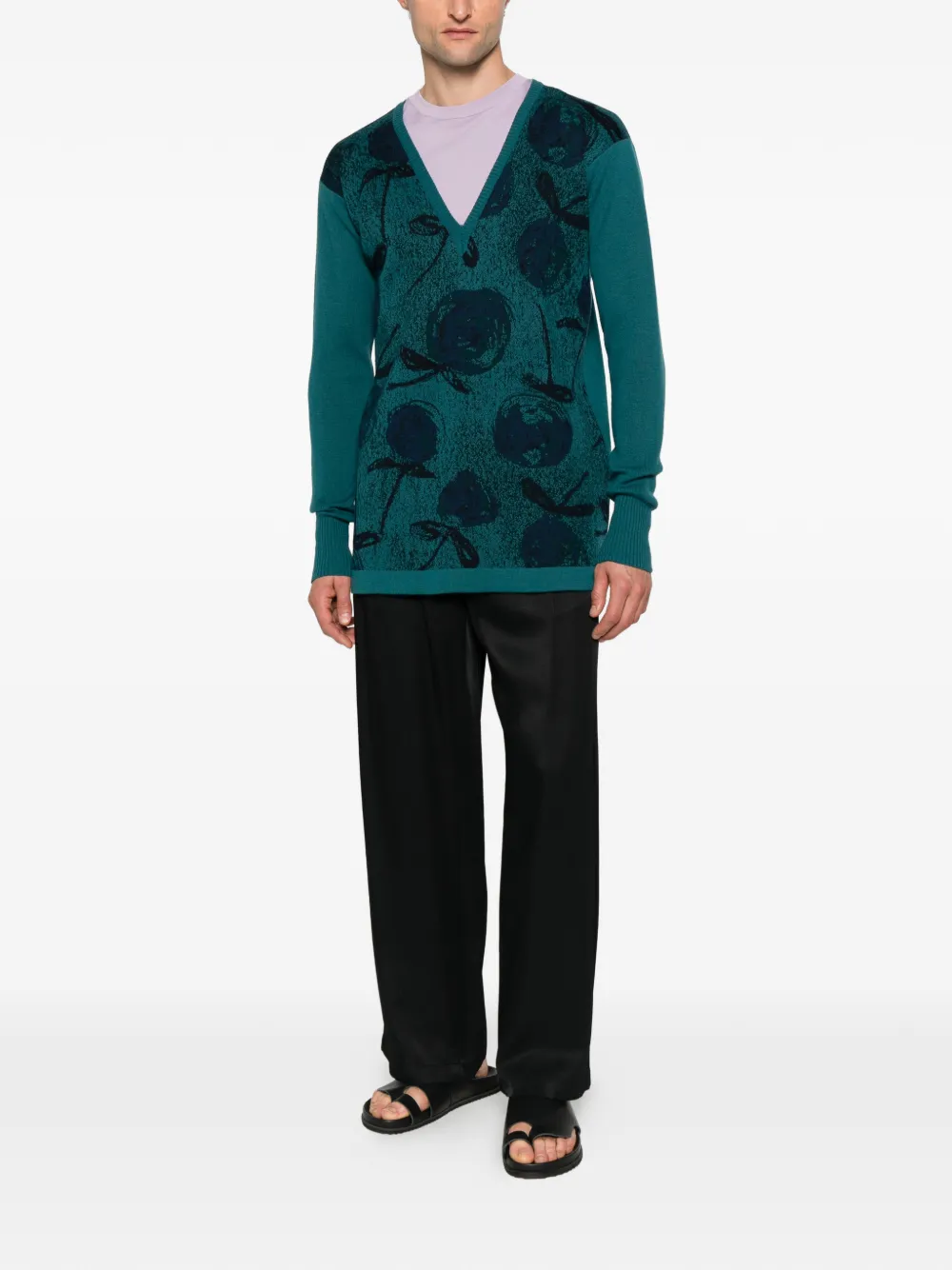 Romeo Gigli Pre-Owned pull à col v (années 1990) | Image 2