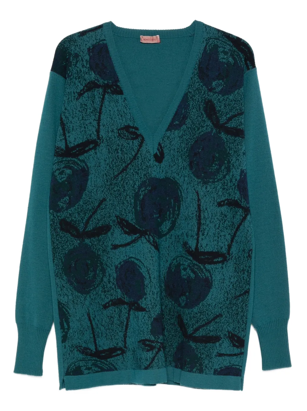 Romeo Gigli Pre-Owned pull à col v (années 1990) | vert | Image 1