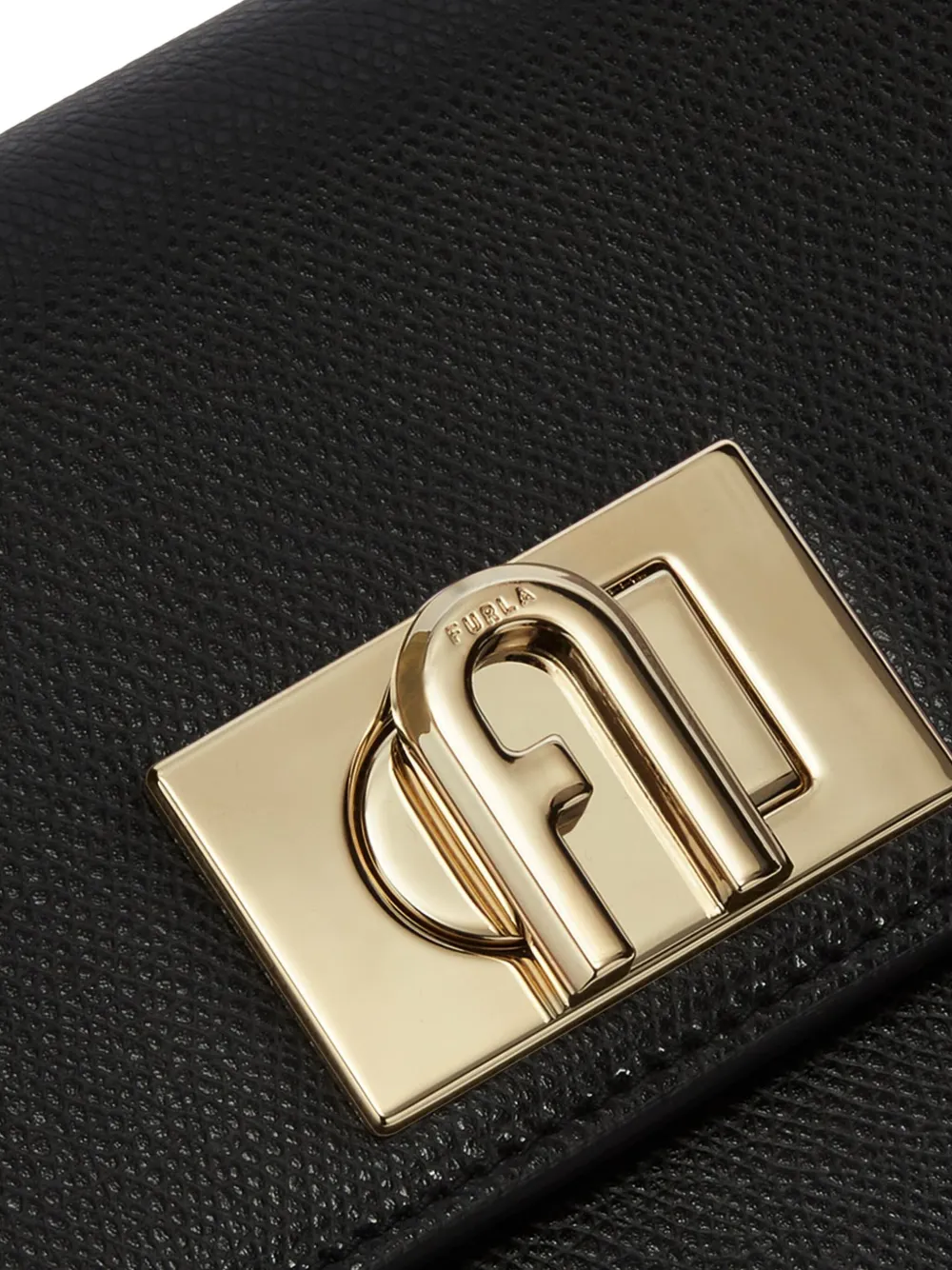 Furla 1927 leren mini-crossbodytas Zwart