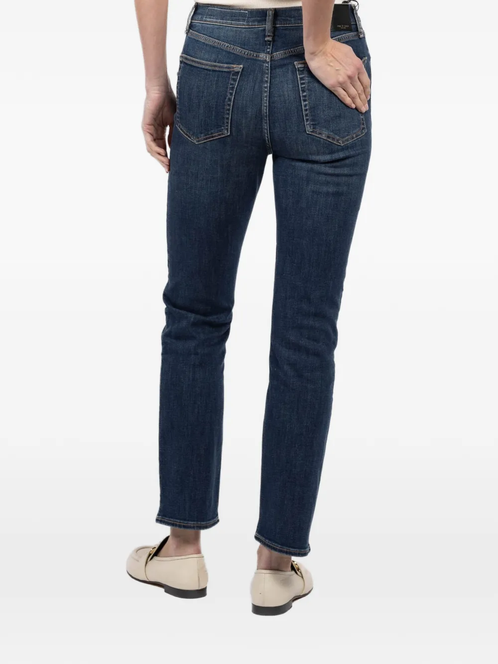 rag & bone Jeans met vijf zakken Blauw