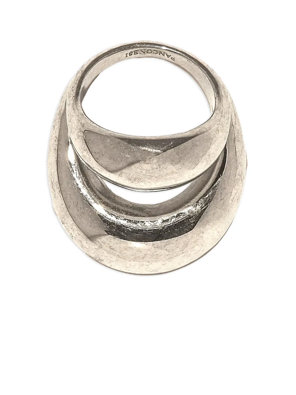 Panconesi Double Blow Up Rings Accessories In Silver