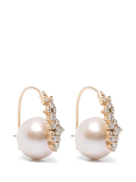 Sydney Evan pearl diamond earrings