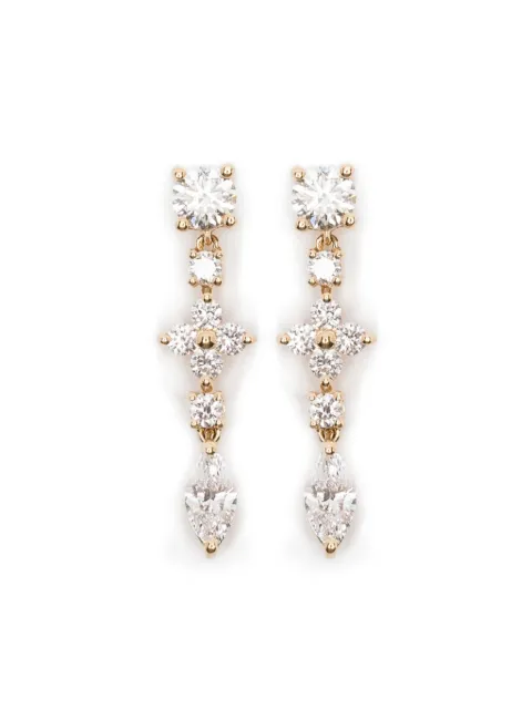 Anita Ko 18K yellow gold Vivi diamond drop earring
