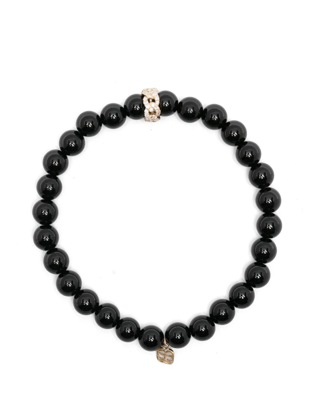 Sydney Evan diamond and onyx bracelet - Nero
