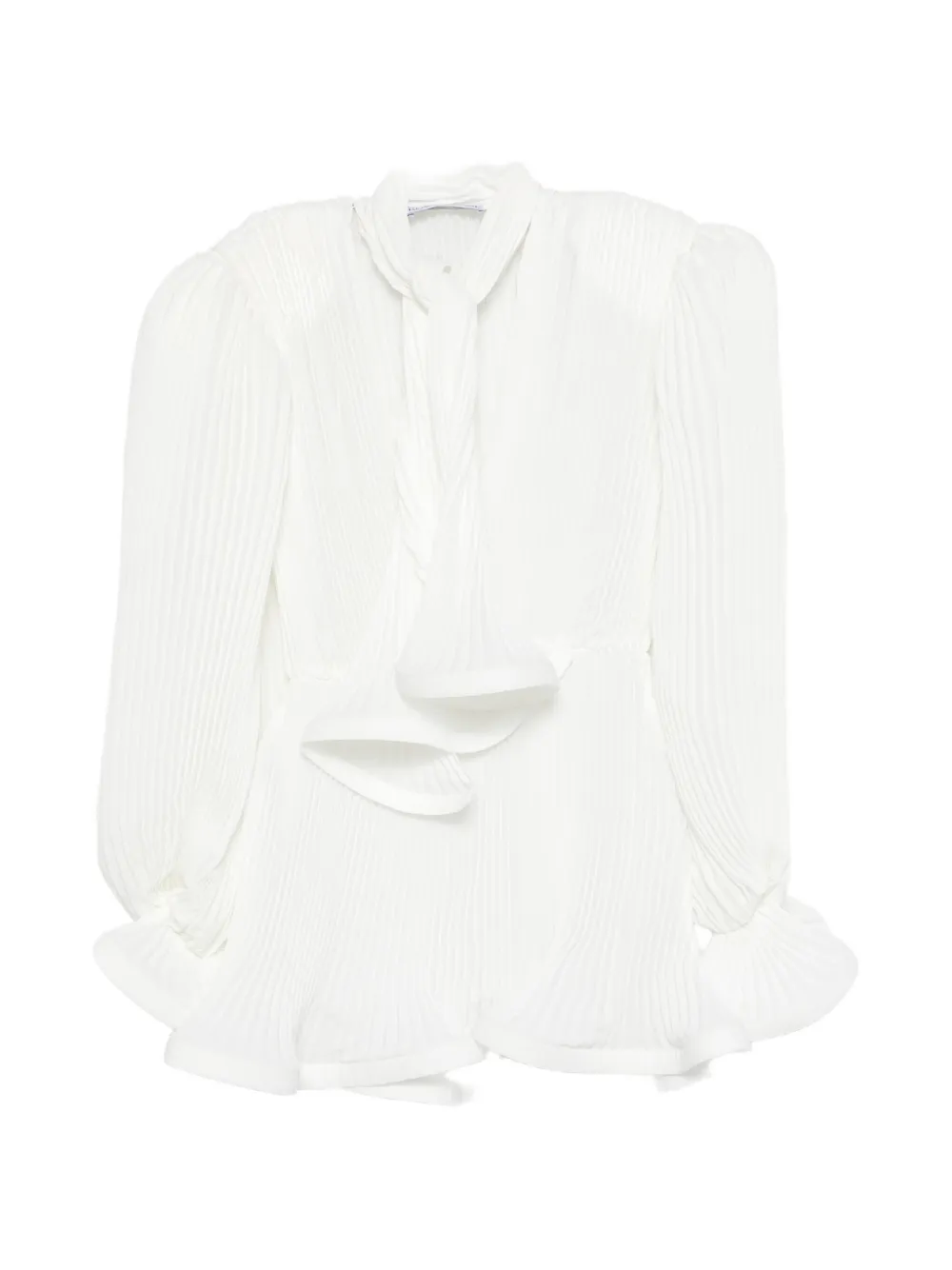 Rowen Rose pleated puffy mini dress - Bianco