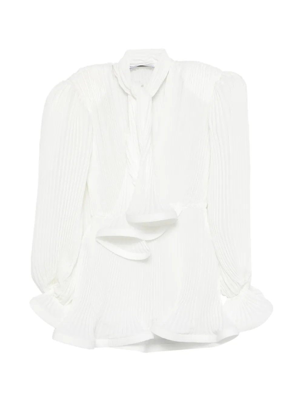 Rowen Rose pleated puffy mini dress - Bianco