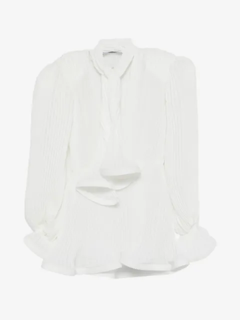 Rowen Rose pleated puffy mini dress