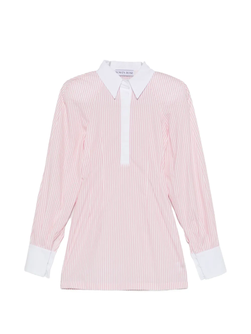 Rowen Rose striped shirt mini dress - Rosa