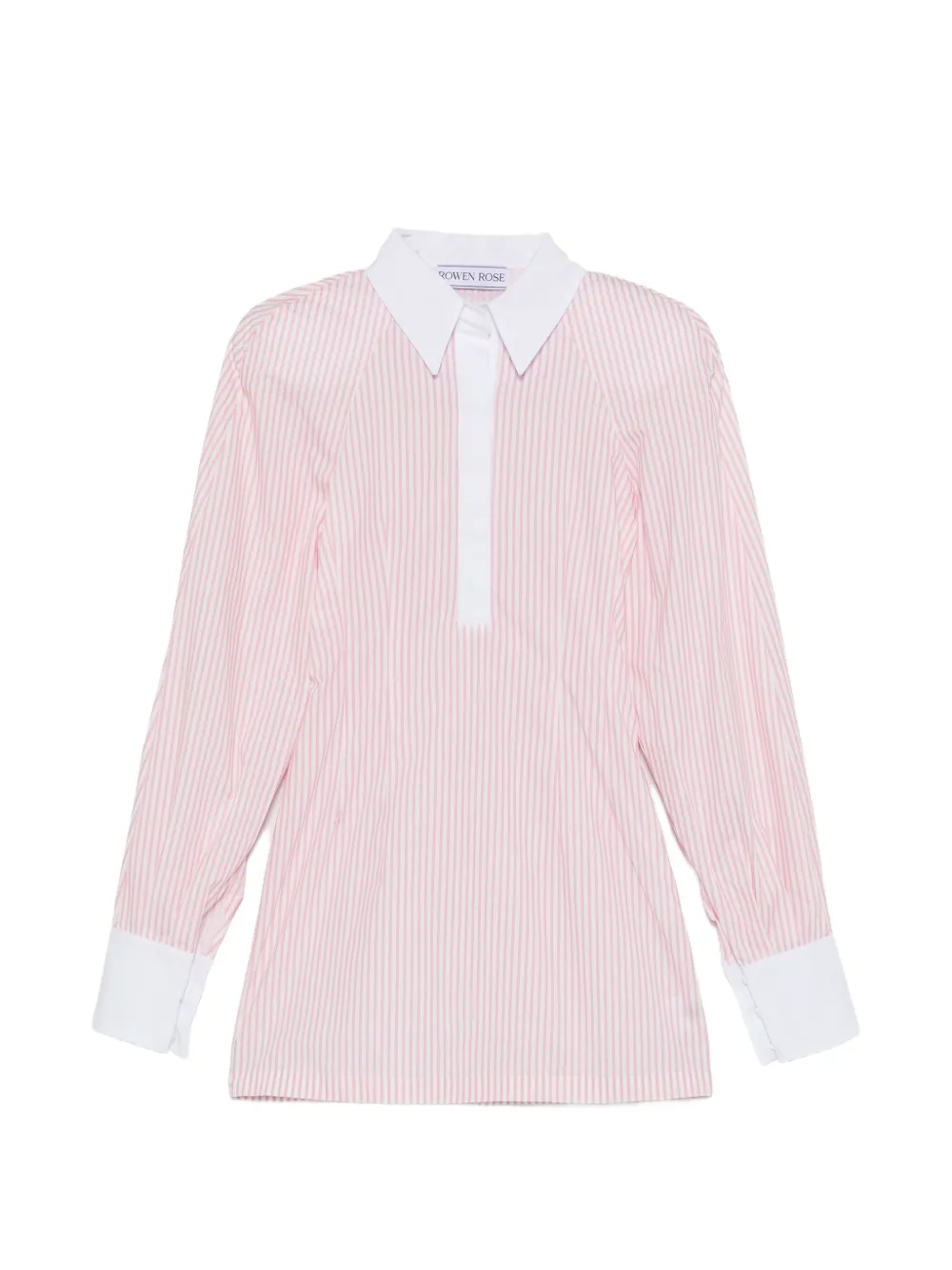 Rowen Rose striped shirt mini dress - Rosa